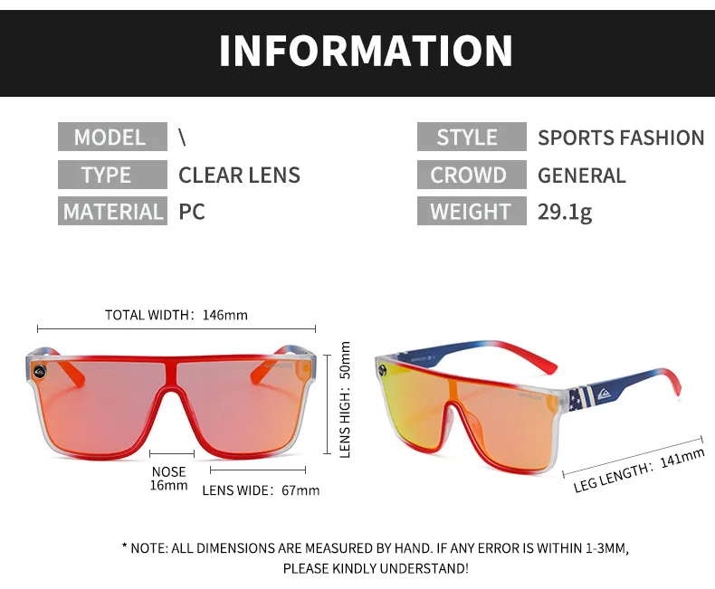 Real Film Conjoined Glasses Outdoor Sports Beach Driver Fishing Sunglasses Men's And Women's UV Protection Sunglasses display picture 6