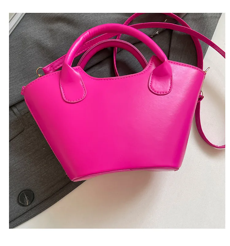 Niche Design Fashion Bag Internet Celebrant Bucket Handbag New Cute Dopamine Color Vegetable Basket Bag Crossbody Bag display picture 10