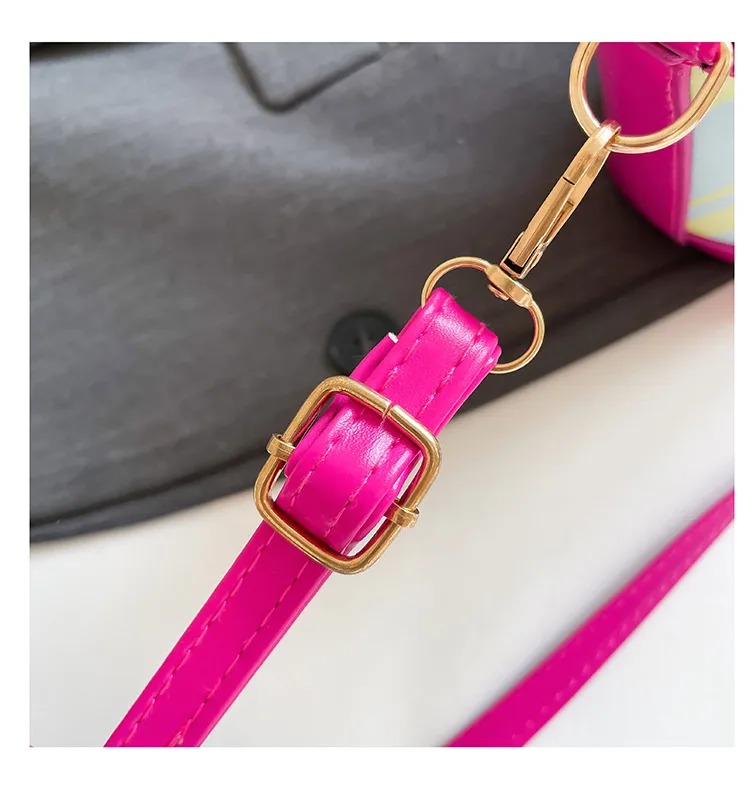 Niche Design Fashion Bag Internet Celebrant Bucket Handbag New Cute Dopamine Color Vegetable Basket Bag Crossbody Bag display picture 14