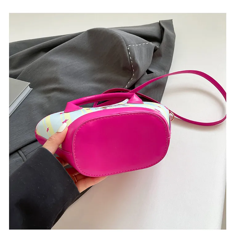 Niche Design Fashion Bag Internet Celebrant Bucket Handbag New Cute Dopamine Color Vegetable Basket Bag Crossbody Bag display picture 19
