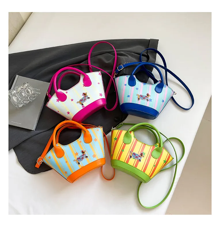 Niche Design Fashion Bag Internet Celebrant Bucket Handbag New Cute Dopamine Color Vegetable Basket Bag Crossbody Bag display picture 26