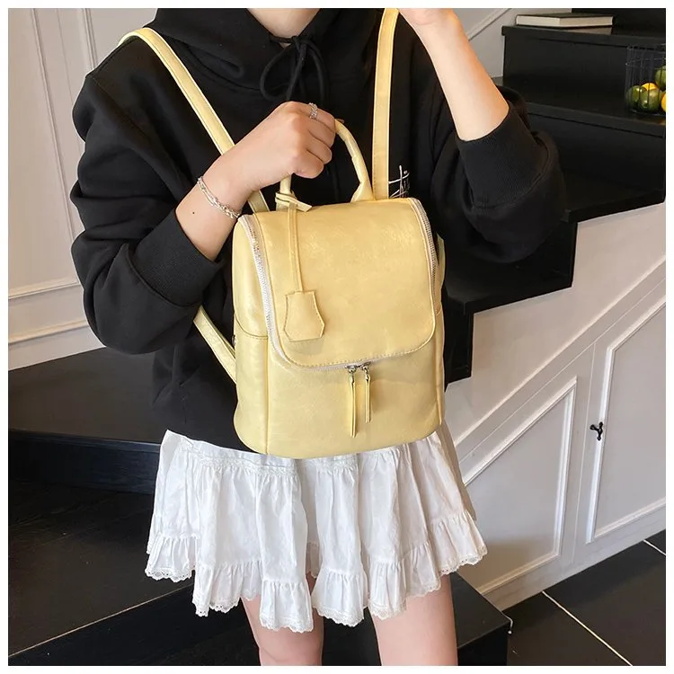 Solid Color Casual Holiday Women's Backpack display picture 9