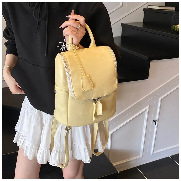 Solid Color Casual Holiday Women's Backpack display picture 3