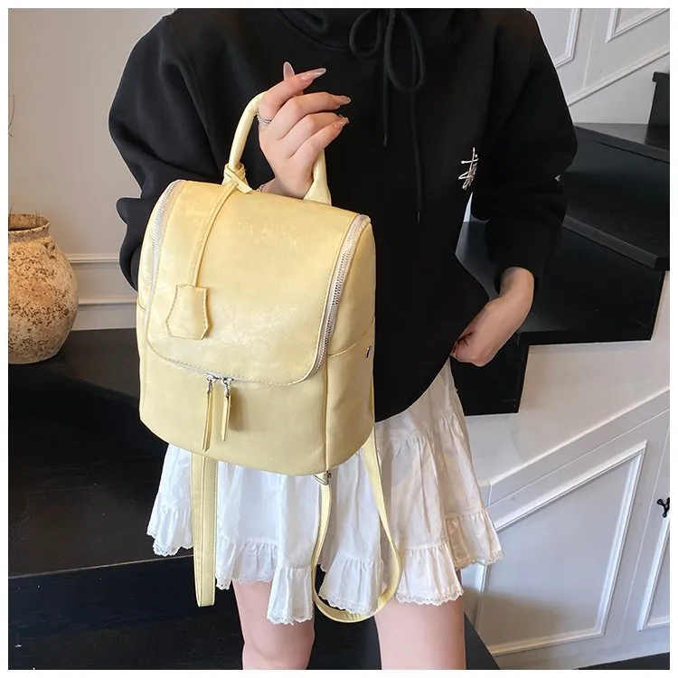 Solid Color Casual Holiday Women's Backpack display picture 12