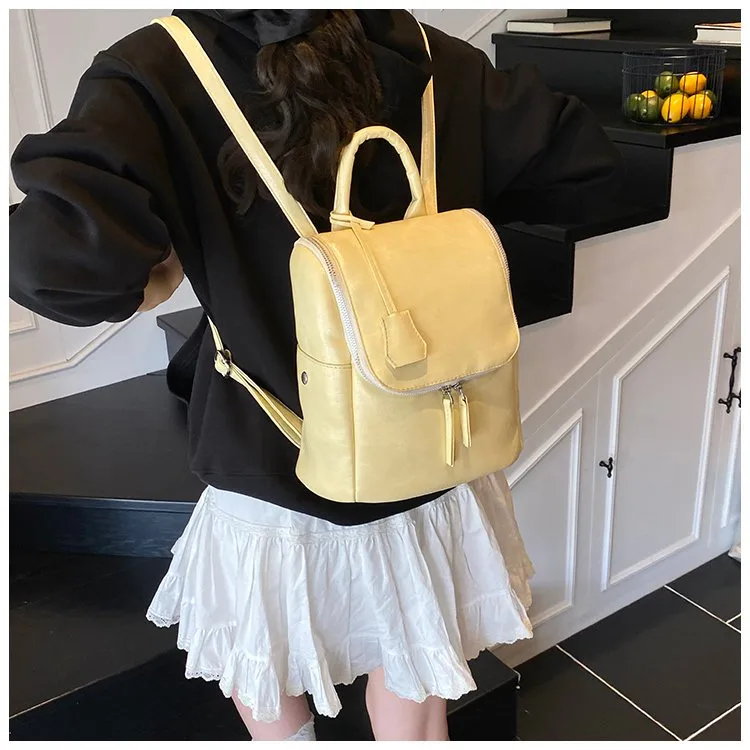 Solid Color Casual Holiday Women's Backpack display picture 8