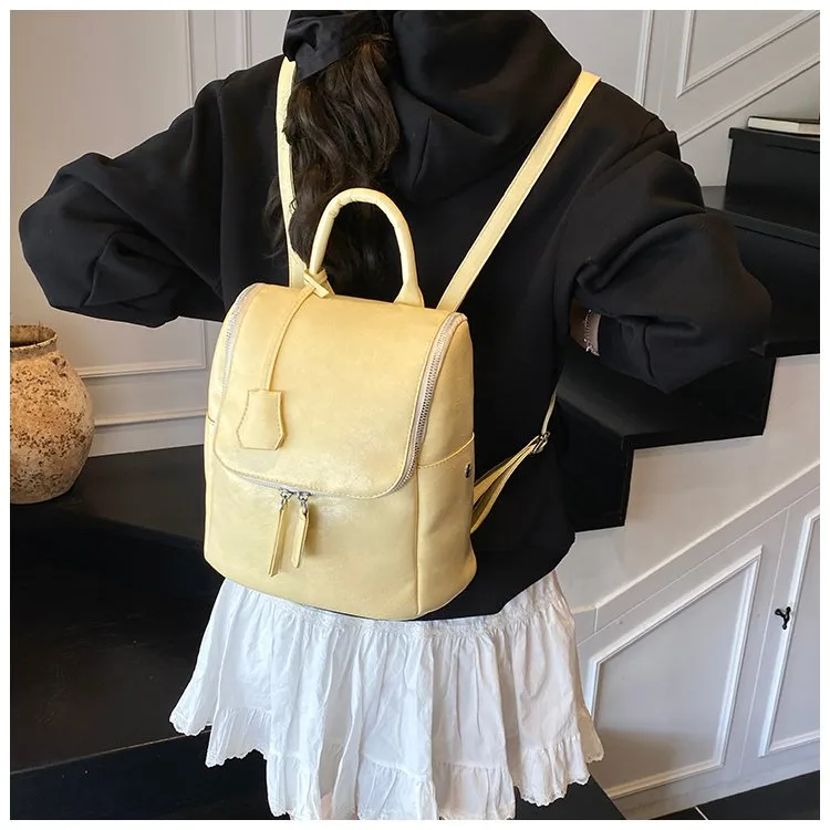 Solid Color Casual Holiday Women's Backpack display picture 10