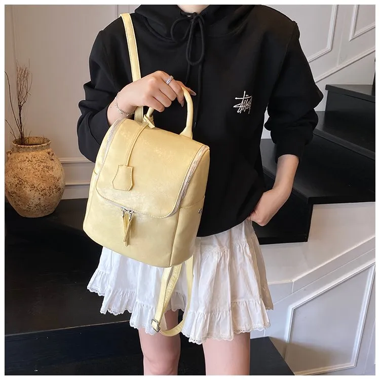 Solid Color Casual Holiday Women's Backpack display picture 20
