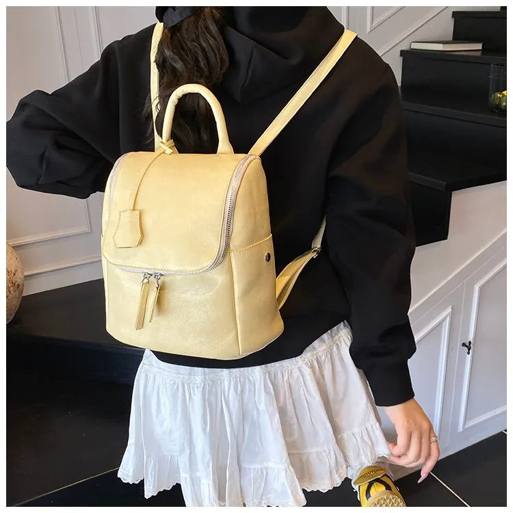 Solid Color Casual Holiday Women's Backpack display picture 14
