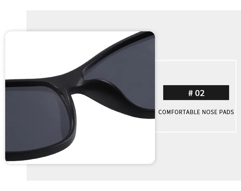 New   Outdoor Sports Riding Sunglasses Men And Women's Fashion Personalized Conjoined Polarized Sunglasses display picture 6