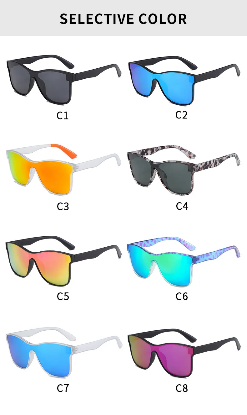 New   Outdoor Sports Riding Sunglasses Men And Women's Fashion Personalized Conjoined Polarized Sunglasses display picture 9