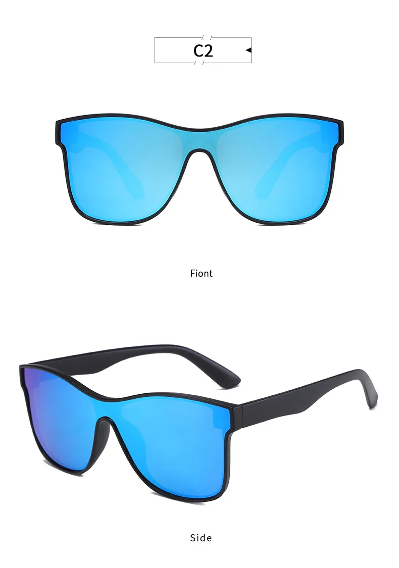 New   Outdoor Sports Riding Sunglasses Men And Women's Fashion Personalized Conjoined Polarized Sunglasses display picture 12