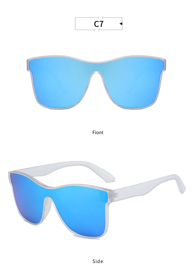 New   Outdoor Sports Riding Sunglasses Men And Women's Fashion Personalized Conjoined Polarized Sunglasses display picture 17