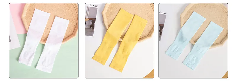 Summer  New Children's Ice Silk Oversleeve Solid Color Sun Protection Thin Ice Sleeve Breathable Mosquito Repellent Arm Protection Baby Oversleeve display picture 4