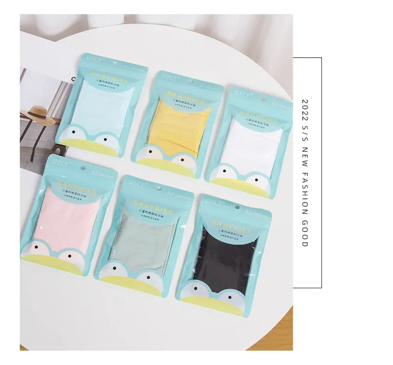 Summer  New Children's Ice Silk Oversleeve Solid Color Sun Protection Thin Ice Sleeve Breathable Mosquito Repellent Arm Protection Baby Oversleeve display picture 6