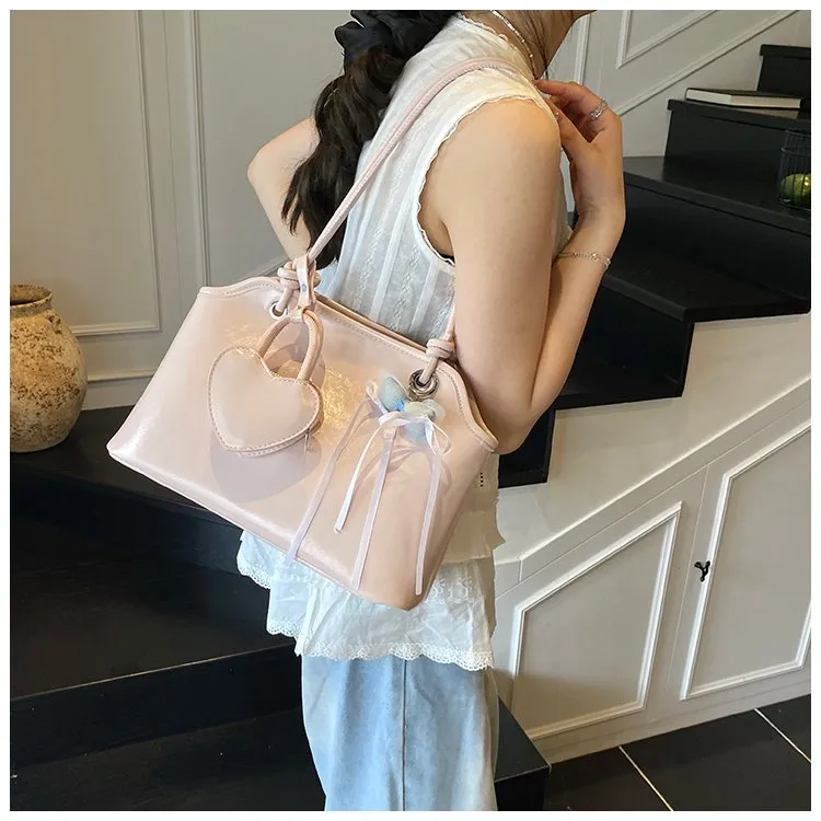 Women's Pu Leather Solid Color Streetwear Square Zipper Shoulder Bag display picture 20
