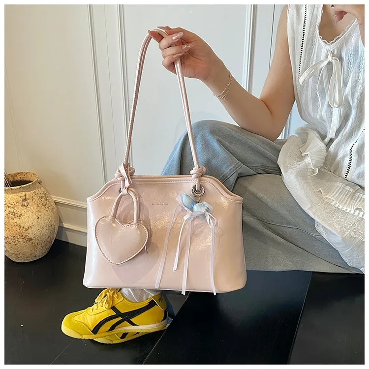 Women's Pu Leather Solid Color Streetwear Square Zipper Shoulder Bag display picture 21