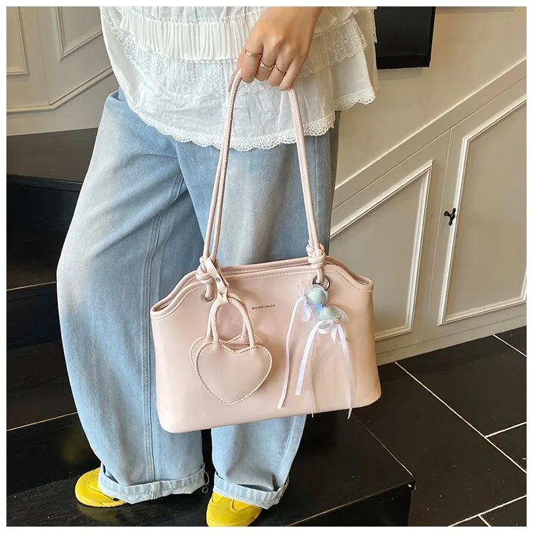 Women's Pu Leather Solid Color Streetwear Square Zipper Shoulder Bag display picture 24