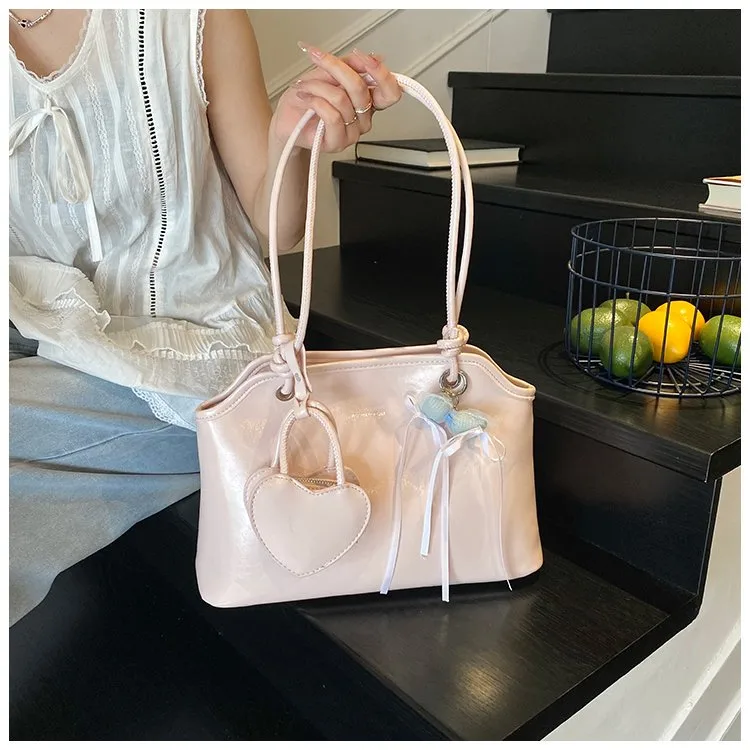 Women's Pu Leather Solid Color Streetwear Square Zipper Shoulder Bag display picture 11