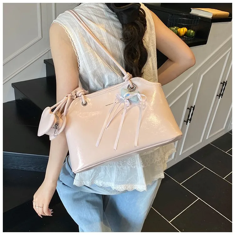Women's Pu Leather Solid Color Streetwear Square Zipper Shoulder Bag display picture 17