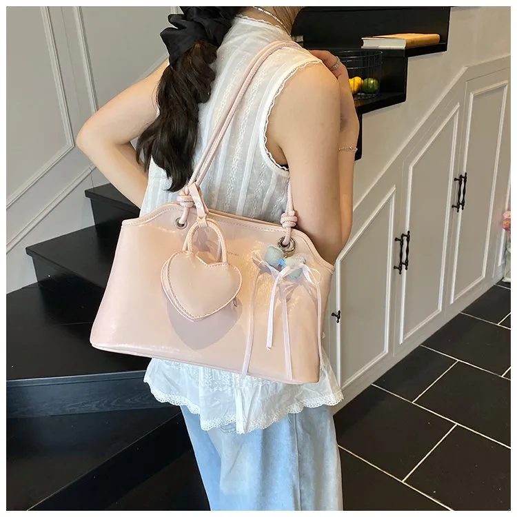 Women's Pu Leather Solid Color Streetwear Square Zipper Shoulder Bag display picture 9