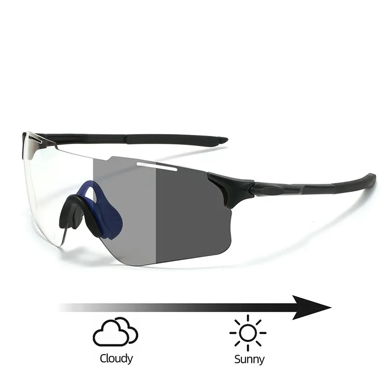 Style  New Color-changing Sports Glasses Outdoor Riding Sunglasses Men's And Women's Same Style Bicycle Windproof Sunglasses display picture 12