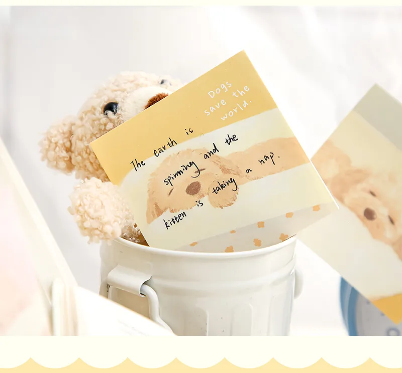1 Piece 1 Set Animal Cat Class Learning School Paper Cartoon Style Cute Sweet Sticky Note display picture 10