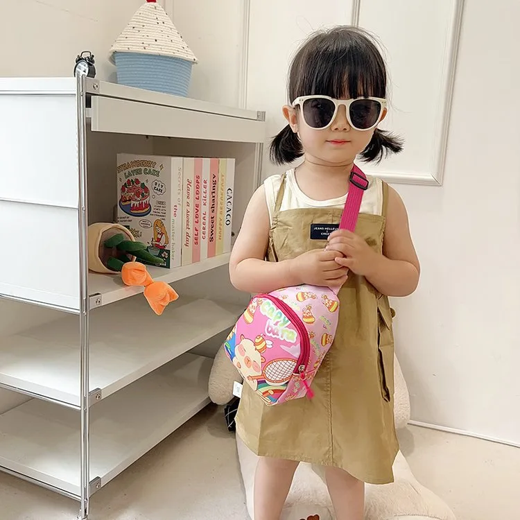 Kid'S Nylon Cartoon Capybara Cute Streetwear Oval Zipper Fanny Pack display picture 23