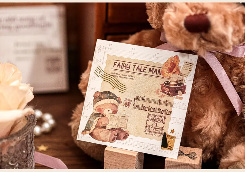 1 Piece 1 Set Portrait Animal Cartoon Class Learning School PET Paper Cartoon Style Cute Retro Notepad display picture 8