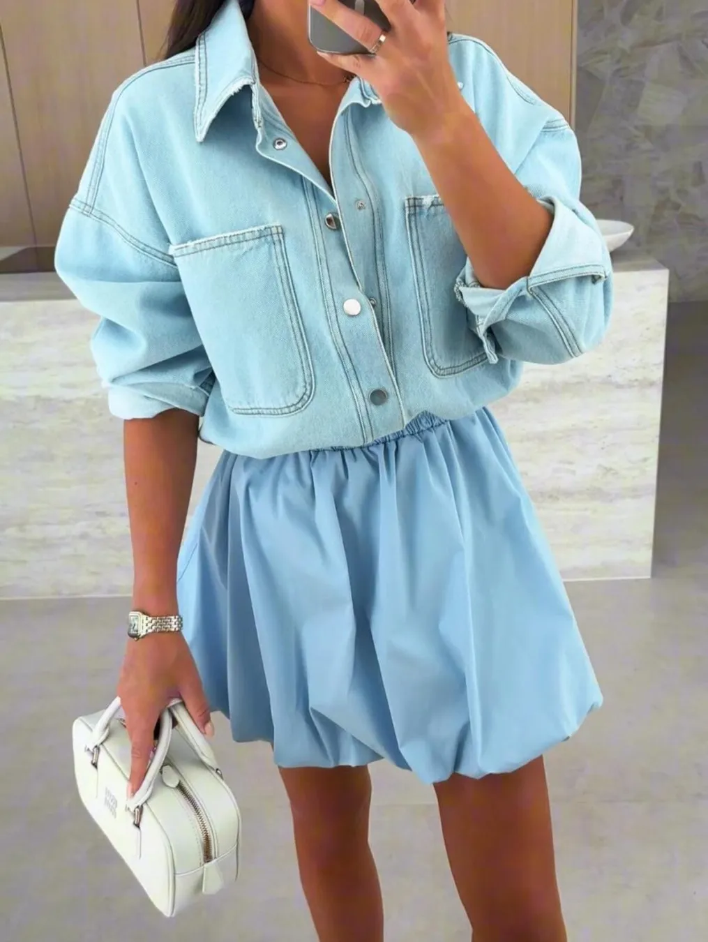 Europe And The United States    Hot Spring And Summer Puffy Skirt Elastic Waist Design Skirt display picture 4