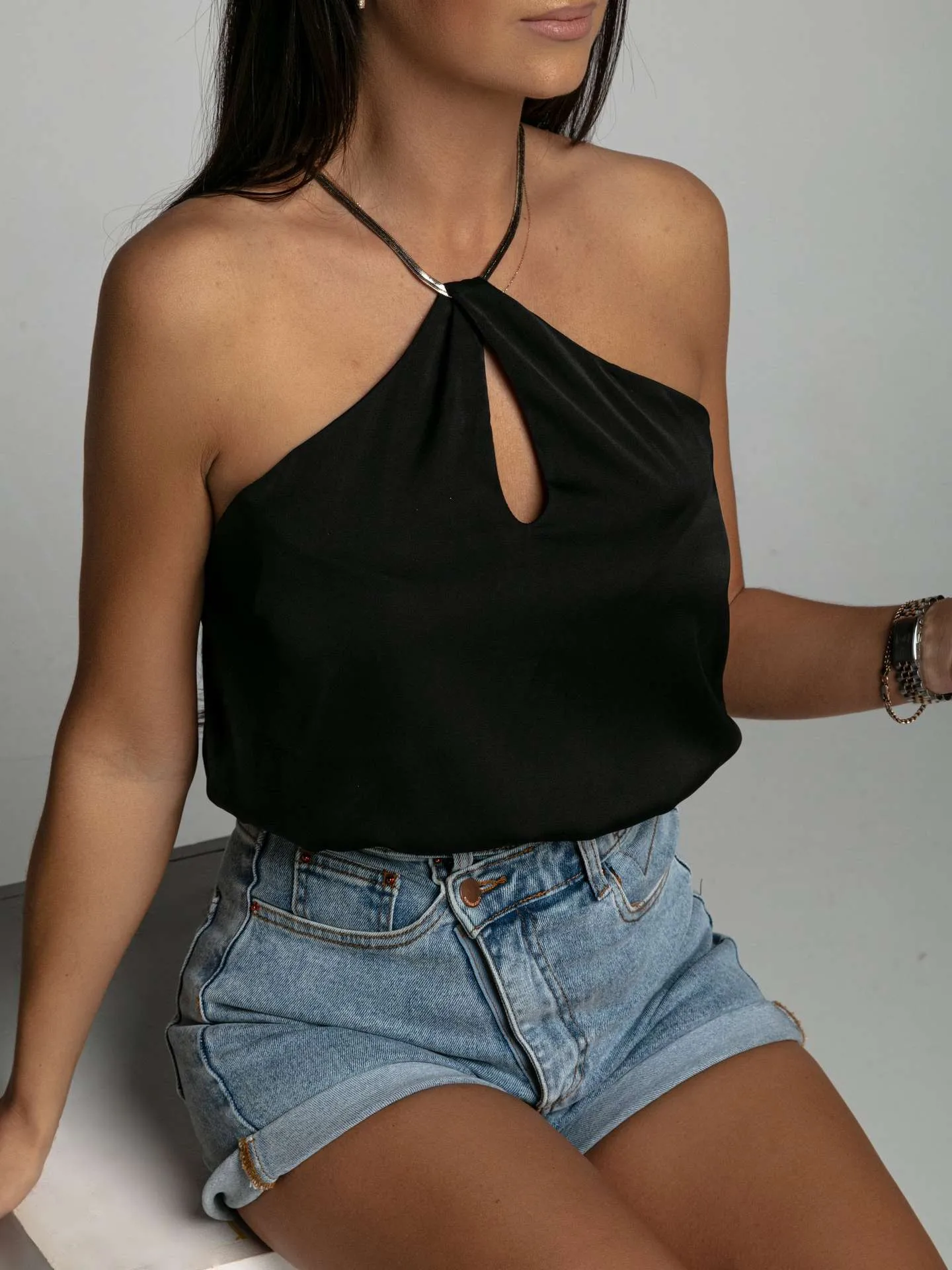 Independent Station Hot Selling New  Tube Top Camisole Outer Wear Beautiful Back Shoulder-free Sexy Top display picture 6