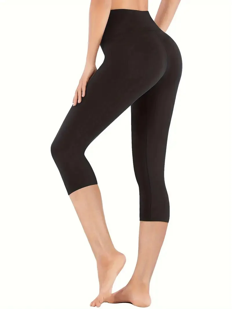 Women's Seven-point Fitness Pants High Waist Elastic Hip Yoga Peach Hip Sports Tights Factory Outlet display picture 5