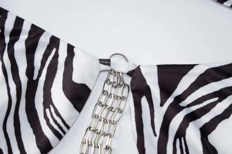 Beach Swimming Women's Romantic Zebra Leopard Polyester Bikini Shorts Sets display picture 8