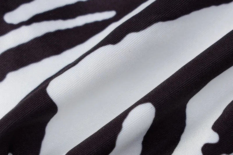 Beach Swimming Women's Romantic Zebra Leopard Polyester Bikini Shorts Sets display picture 9