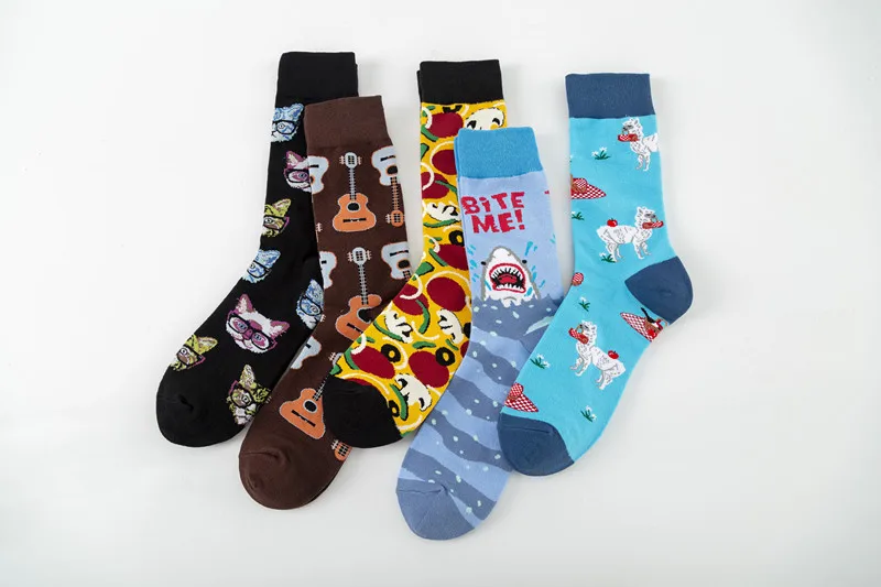 New Colorful Fashion Socks Color Guitar Socks Casual Cotton Socks  Street Fashion Socks Wholesale display picture 4