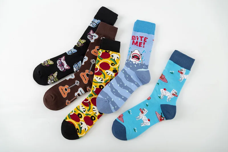 New Colorful Fashion Socks Color Guitar Socks Casual Cotton Socks  Street Fashion Socks Wholesale display picture 5