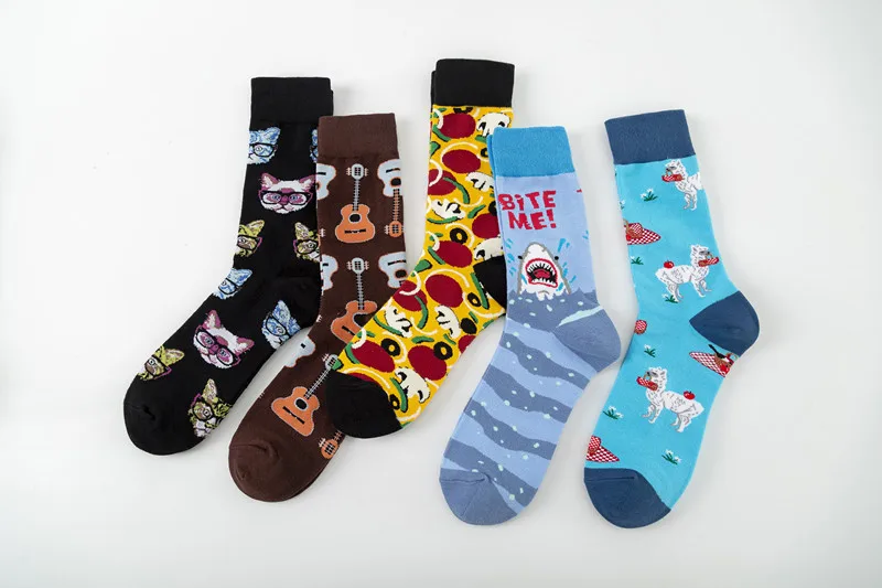 New Colorful Fashion Socks Color Guitar Socks Casual Cotton Socks  Street Fashion Socks Wholesale display picture 6