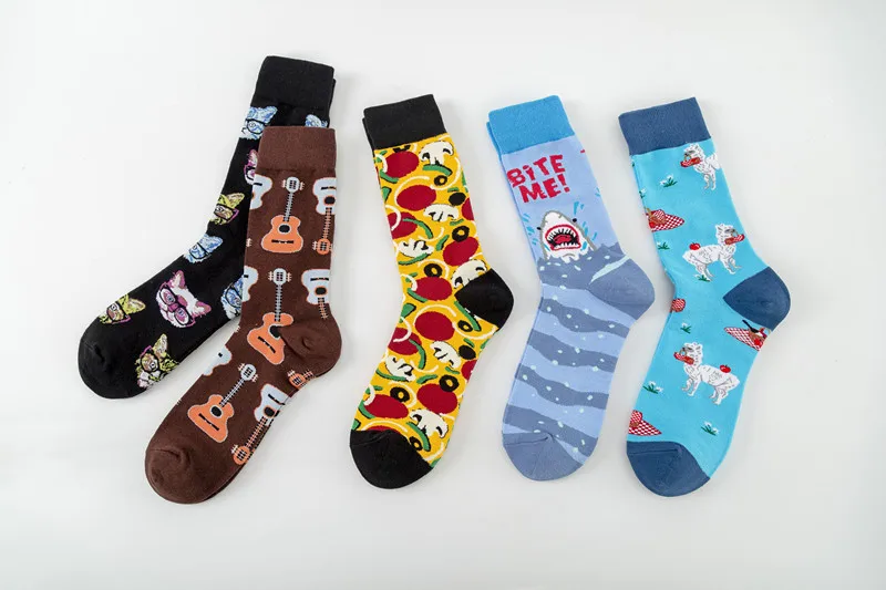 New Colorful Fashion Socks Color Guitar Socks Casual Cotton Socks  Street Fashion Socks Wholesale display picture 7