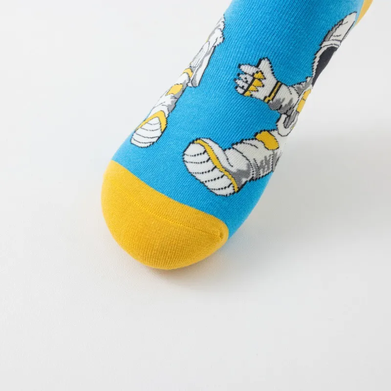New In Stock Fashion Fashion Socks Socks Wholesale Casual Men's Cotton Socks Astronaut Series Tube Socks Without Clip display picture 8