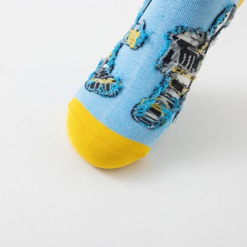 New In Stock Fashion Fashion Socks Socks Wholesale Casual Men's Cotton Socks Astronaut Series Tube Socks Without Clip display picture 9
