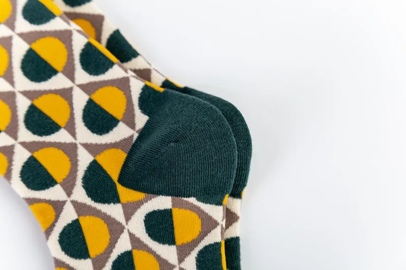 Spot  New British Style Gentleman Tide Socks Casual Happy Socks Wholesale Geometric Pattern display picture 8