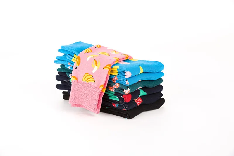 New  Colorful Fruit Men's Socks Socks Manufacturers Wholesale Casual Tube Couple Socks Without Card Head display picture 6