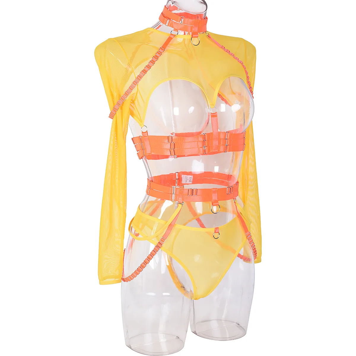Sexy Three-Piece  Explosions Complex Belt Neck Waist Seal Nightclub Sexy Underwear 3243 display picture 15