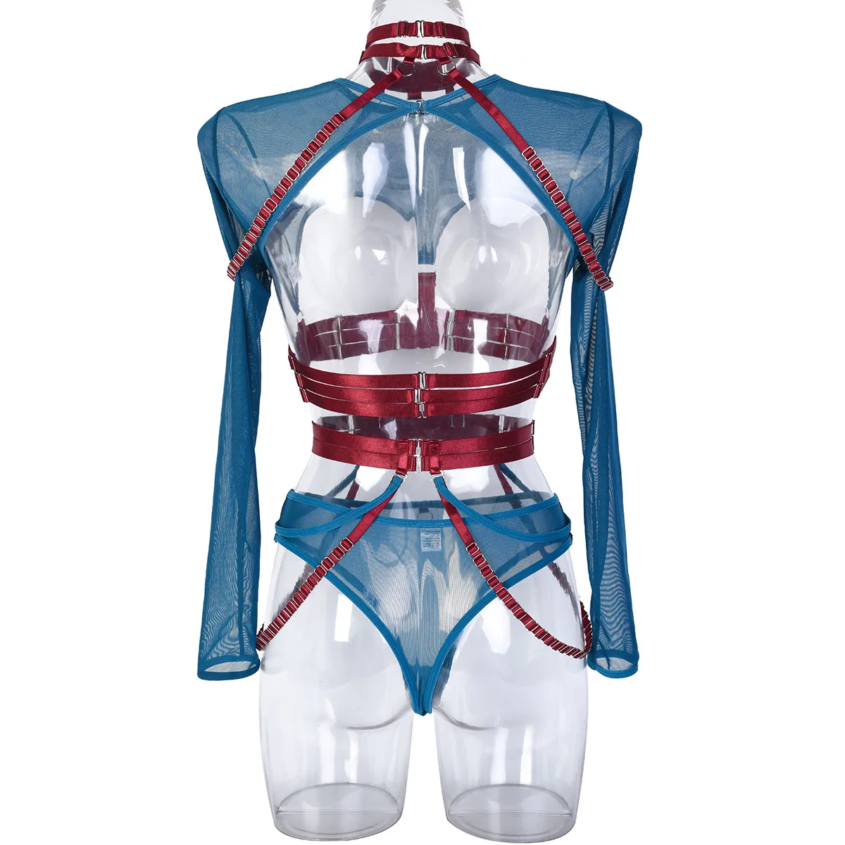 Sexy Three-Piece  Explosions Complex Belt Neck Waist Seal Nightclub Sexy Underwear 3243 display picture 26