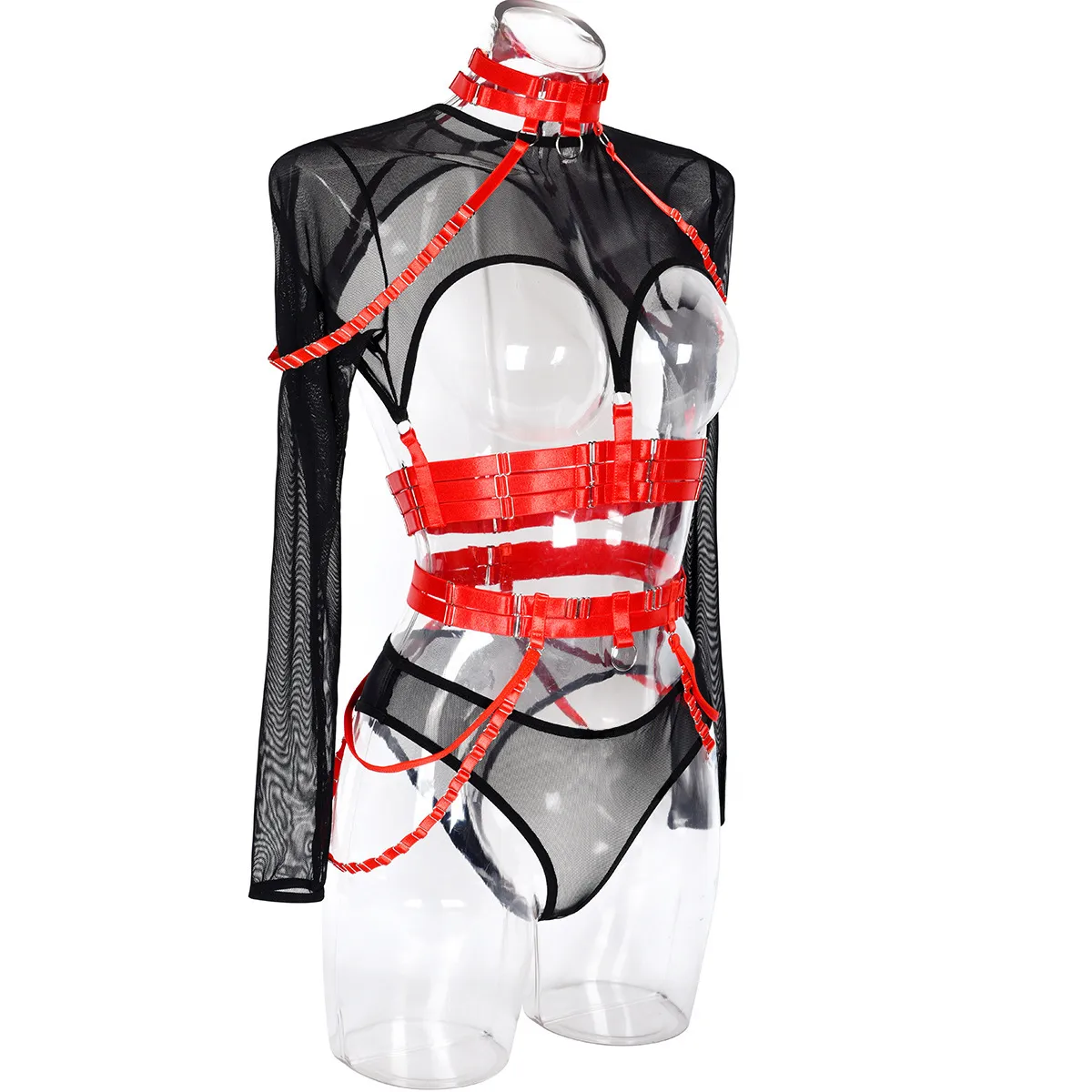 Sexy Three-Piece  Explosions Complex Belt Neck Waist Seal Nightclub Sexy Underwear 3243 display picture 58