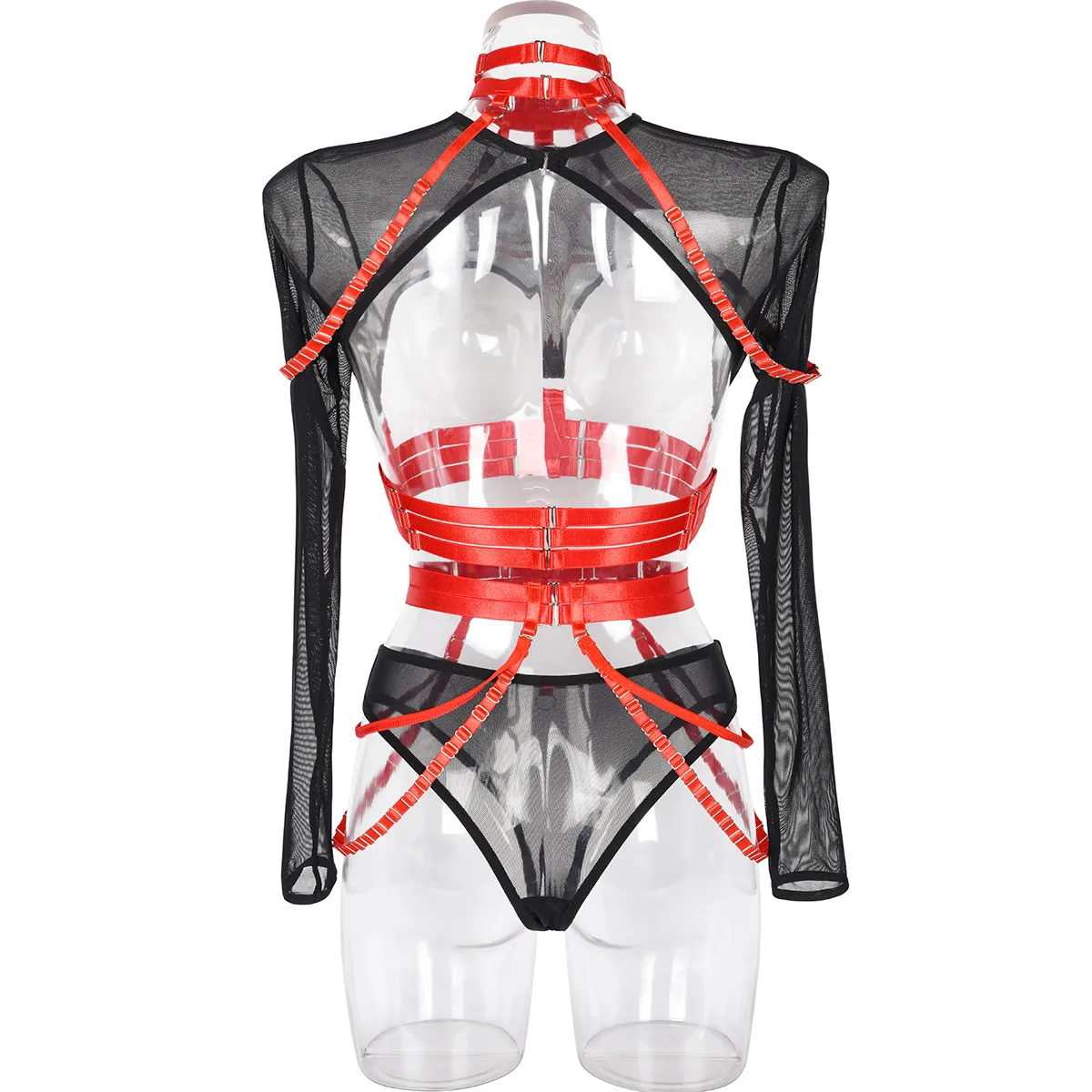 Sexy Three-Piece  Explosions Complex Belt Neck Waist Seal Nightclub Sexy Underwear 3243 display picture 59