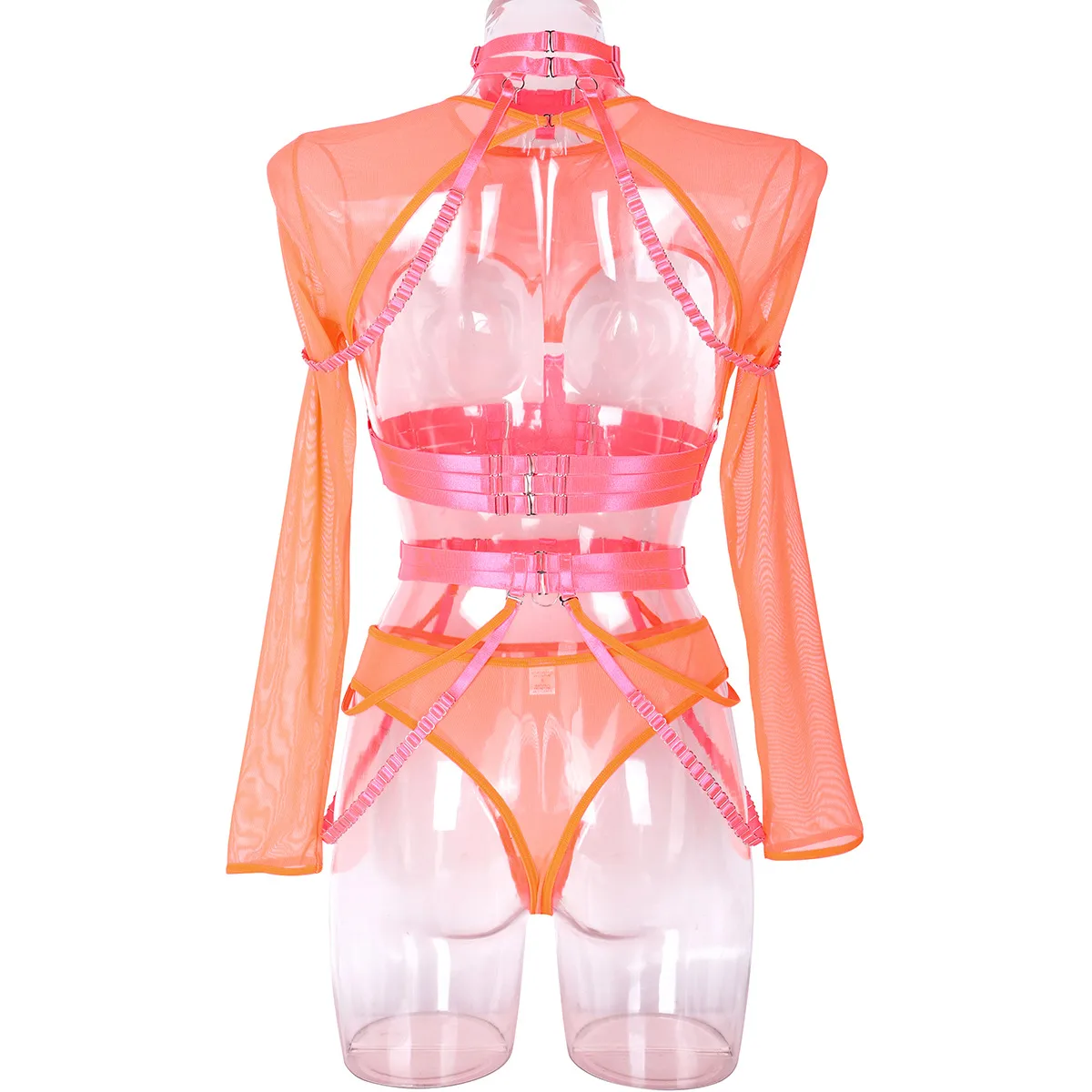Sexy Three-Piece  Explosions Complex Belt Neck Waist Seal Nightclub Sexy Underwear 3243 display picture 69
