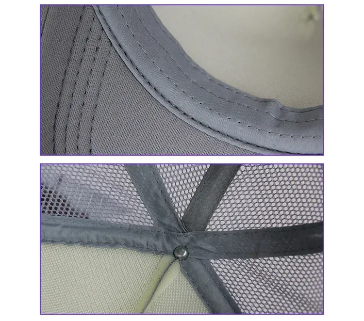 Factory Custom Sponge Net Cap Men And Women Embroidery Printing Logo Travel Advertising Double Solid Color Baseball Duck Tongue Hat display picture 6