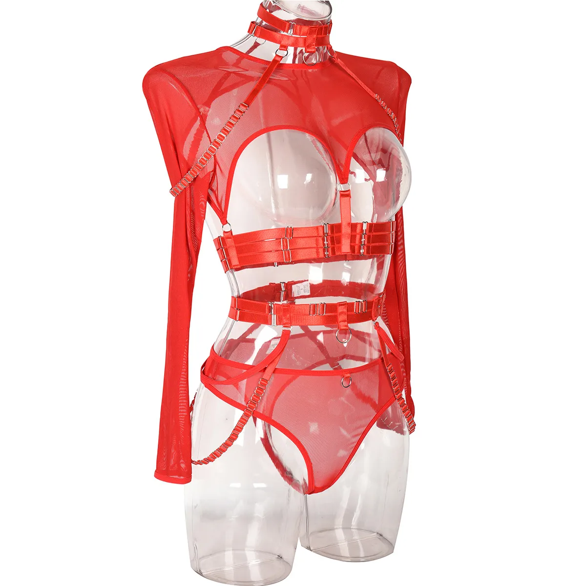 Sexy Three-Piece  Explosions Complex Belt Neck Waist Seal Nightclub Sexy Underwear 3243 display picture 78