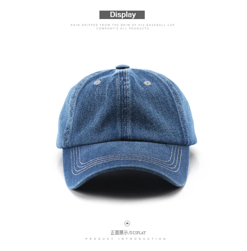 Baseball Cap New Style New Style Women Solid Color Light Plate Cowboy Couple Baseball Cap Outdoor Men's Sunscreen Cap display picture 6