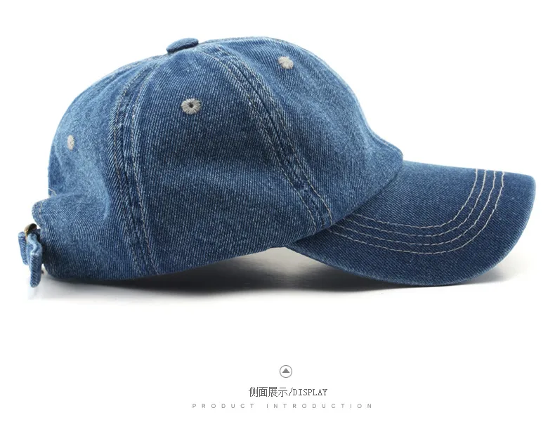 Baseball Cap New Style New Style Women Solid Color Light Plate Cowboy Couple Baseball Cap Outdoor Men's Sunscreen Cap display picture 7